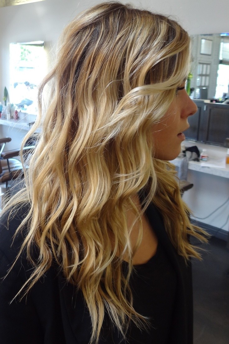 Long Wavy Hairstyle for Ombre Hair