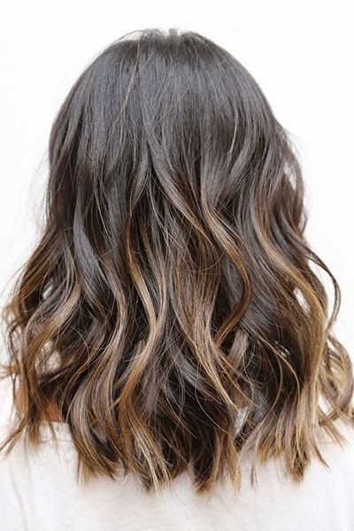 Medium Wavy Haircut for Ombre Hair