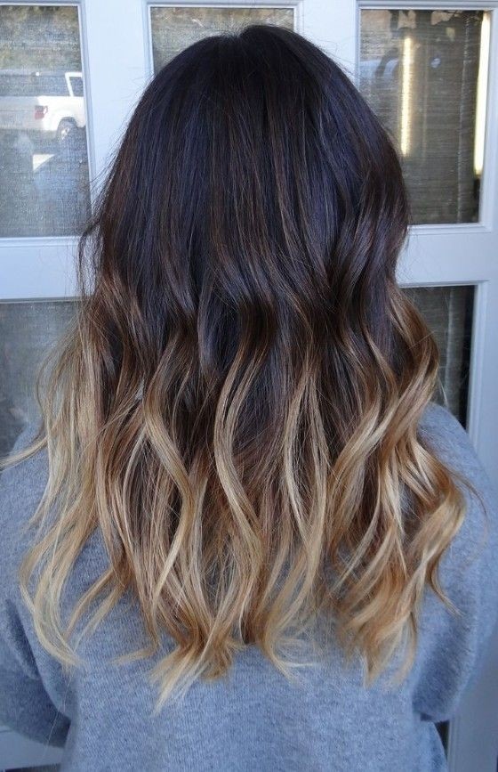 Medium Wavy Hairstyle for Ombre Hair