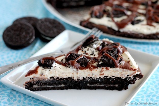 Oreo Fudge Brownie Pizza