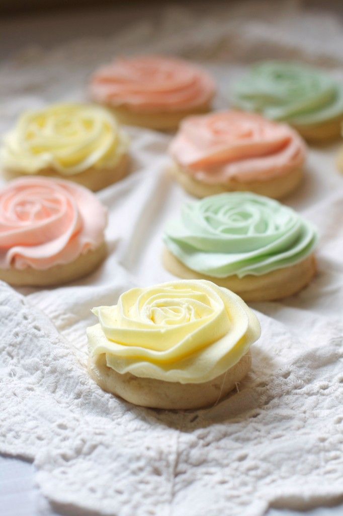 Pastel Rose Cookies