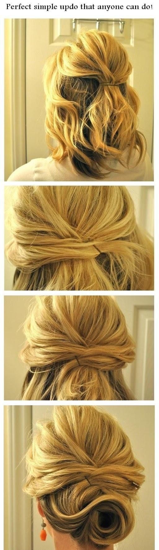 Perfect Simple Updo Hairstyle Tutorial