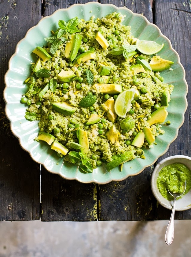 Quinoa Avocado Peas