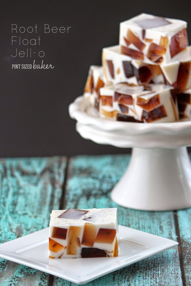 Root Beer Float Jello