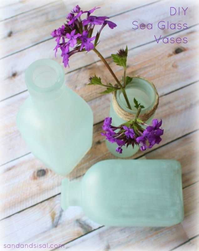 Sea Glass Vases