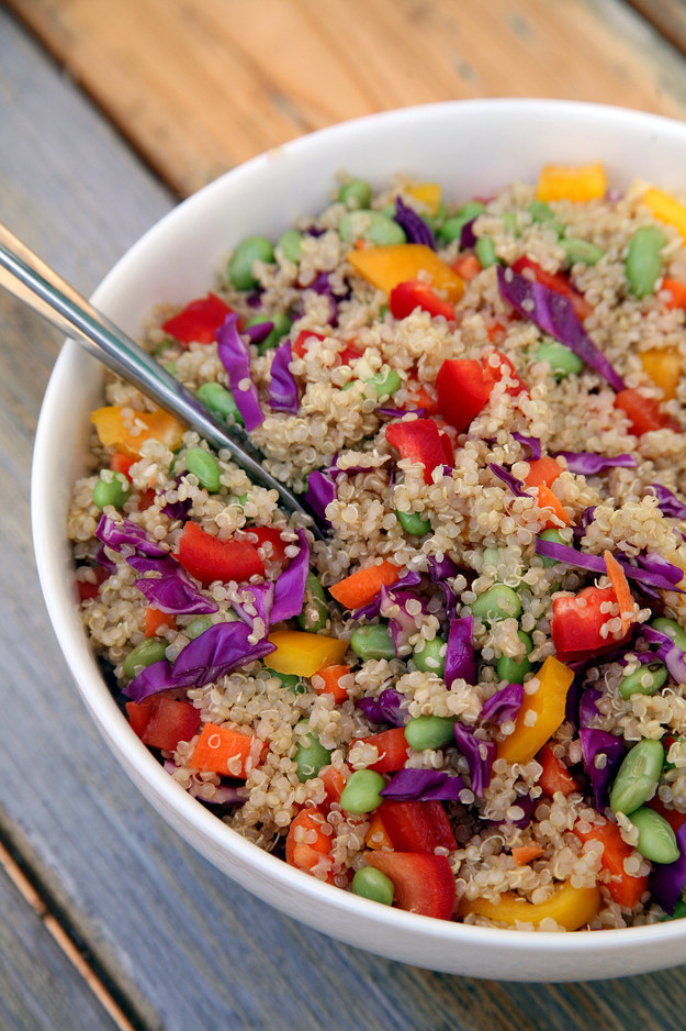 Seasame Ginger Quinoa Salad Vegan