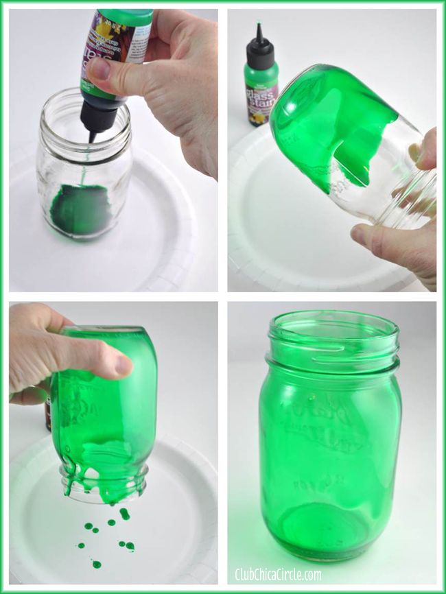 Shamrock Mason Jars