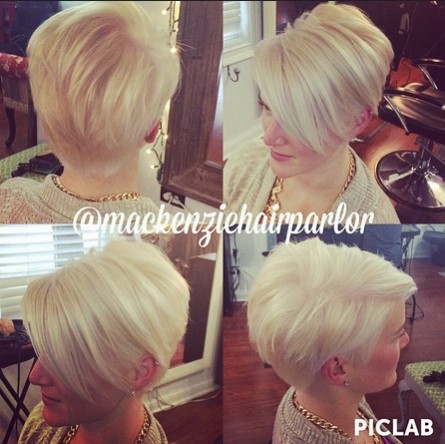 Short Blond Haircut for Women