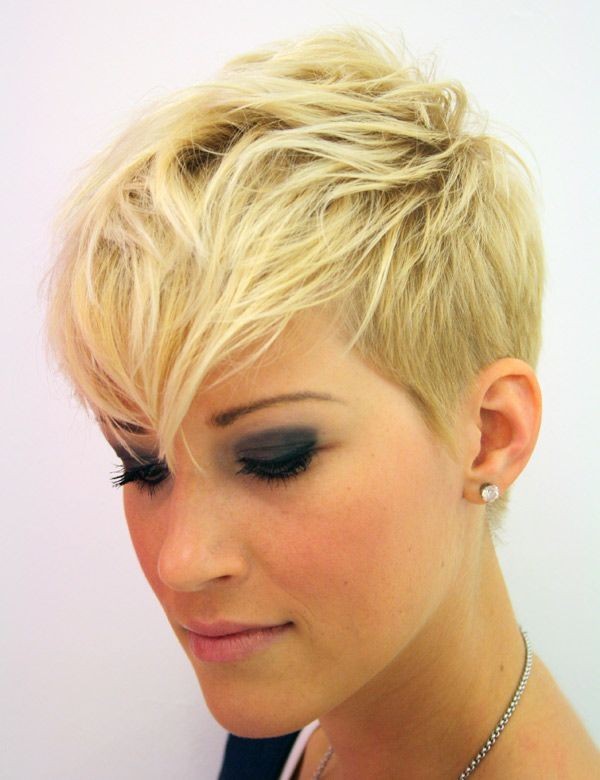 Short Blond Pixie Haircut