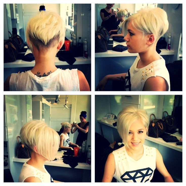 Short Bob Haircut for Blond Hair