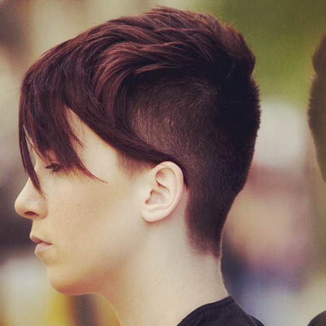 Short Pixie Haircut with Side Bangs