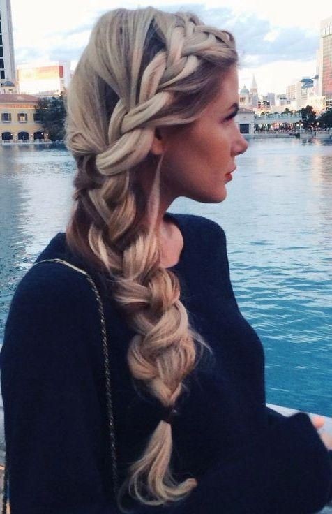 Loose, Side Braid Hairstyle