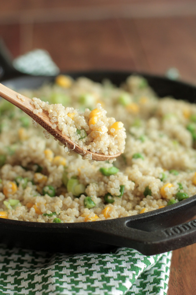 Spring Quinoa Peas and Corn