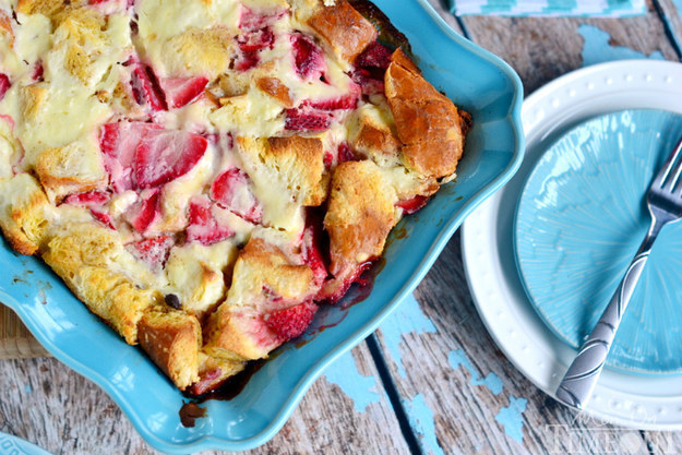 Strawberry Cheesecake French Toast Casserole