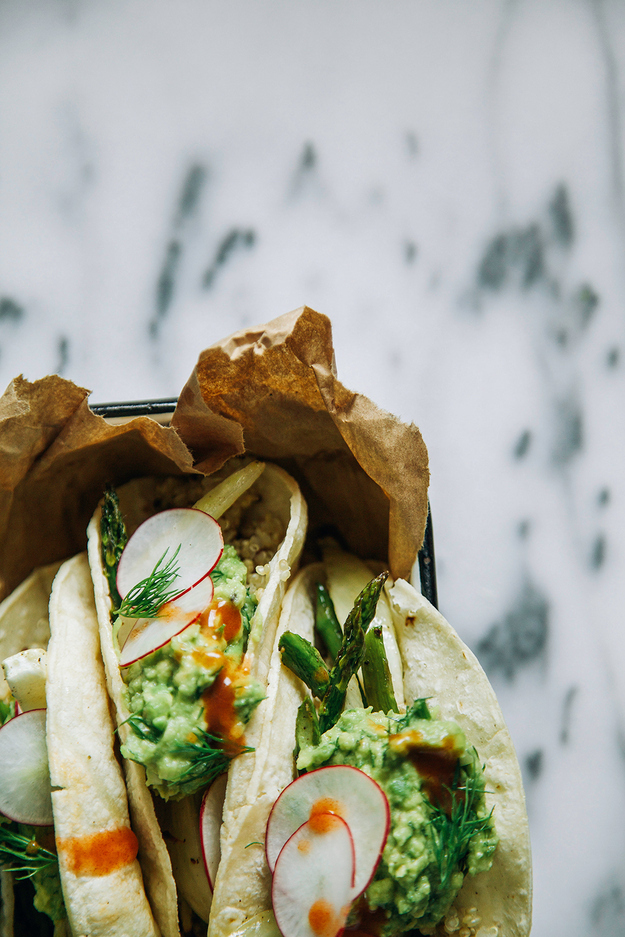 Veggie Quinoa Tacos with Guacamole