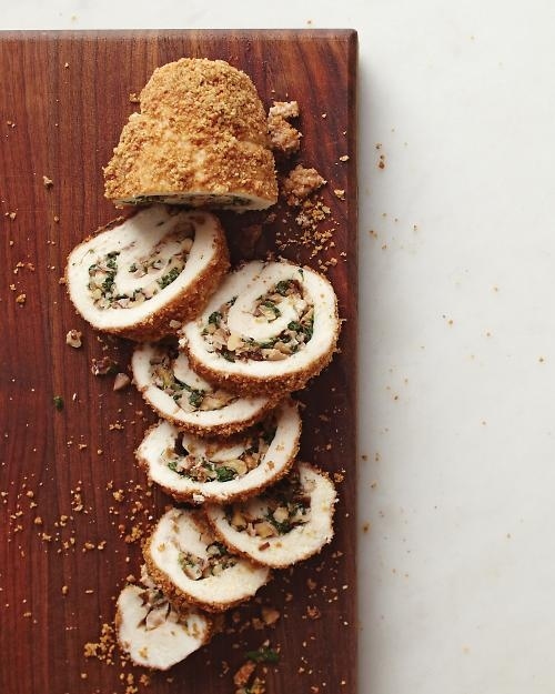 Walnut Stuffed Chiken Roulades