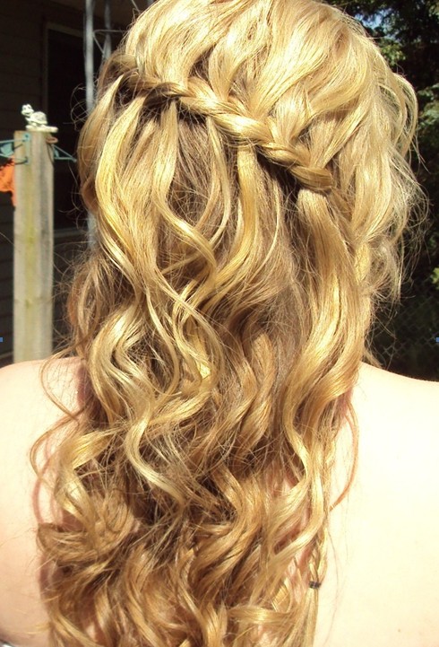 Waterfall Braid for Prom Hairstyles