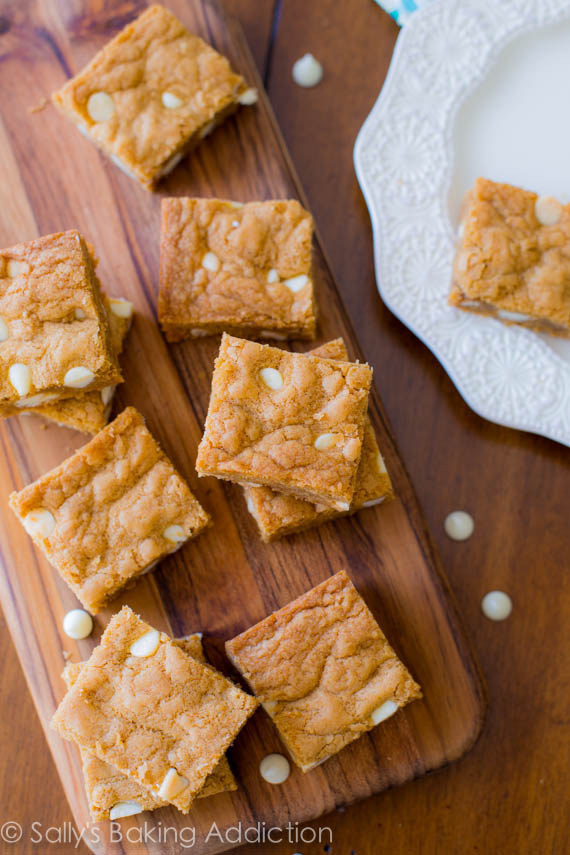 Biscoff White Chocolate Blondies