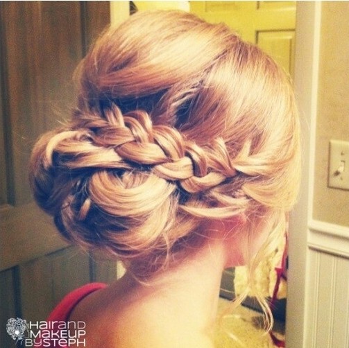 Braided Updo for Bridesmaids Hairstyles