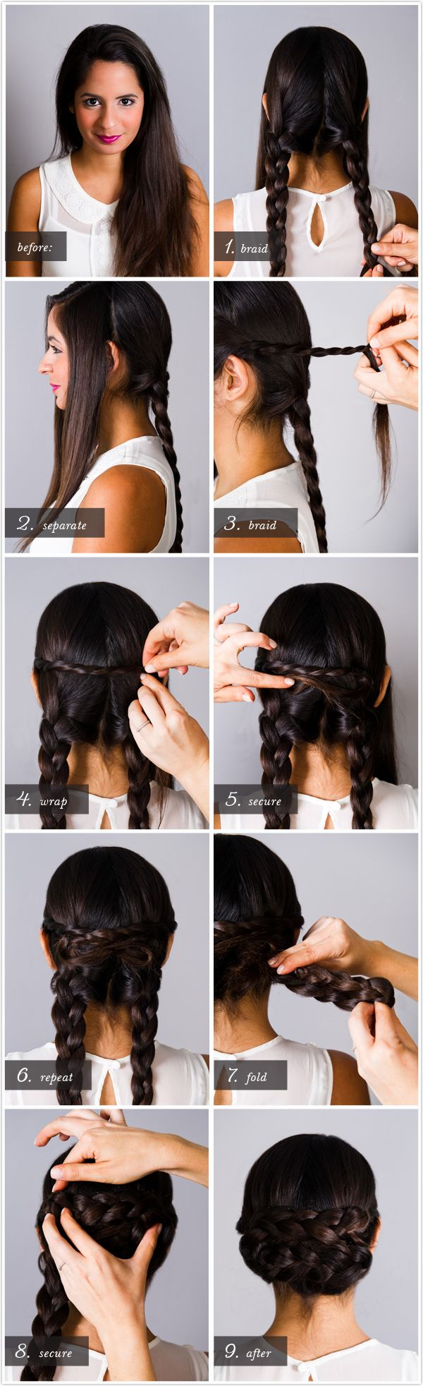 Braided Chignon Hairstyle Tutorial