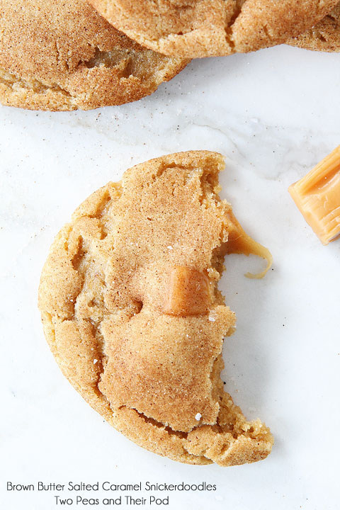 Brown Butter Salted Caramel Snickerdoodles