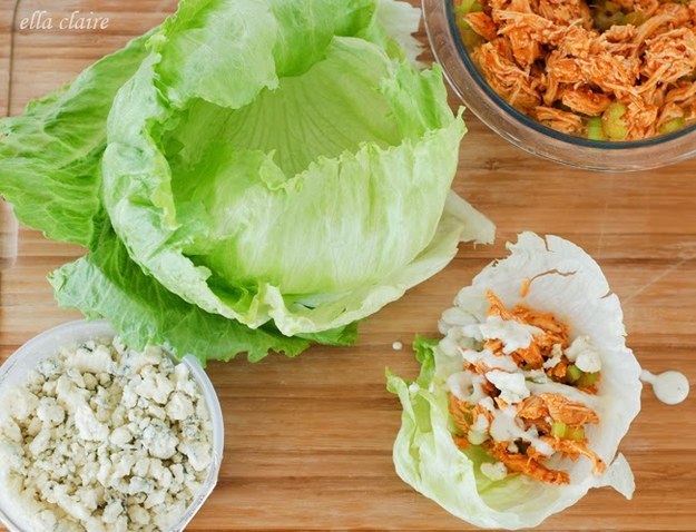 Buffalo Chiken Lettuce Wraps