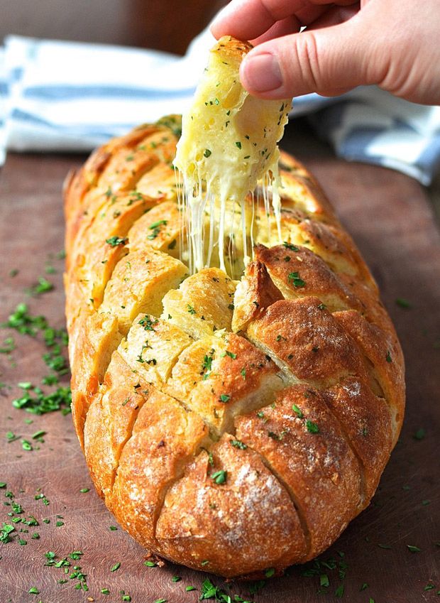 Cheese and Garlic Crack Bread