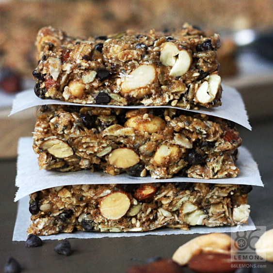 Chocolate Peanut Butter Breakfast Bars