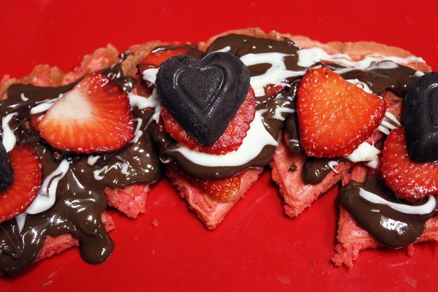 Chocolate Strawberry Waffles