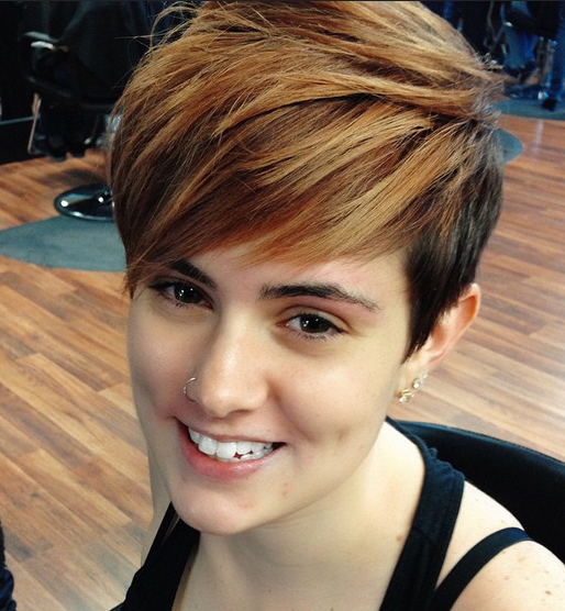 Cute Short Haircut with Side Bangs