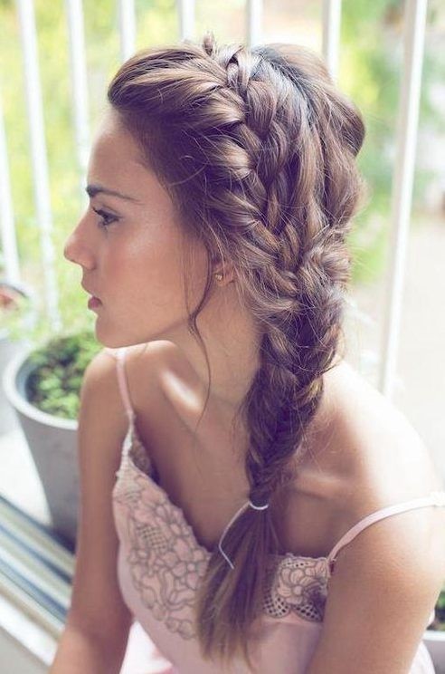 Cute Side Braided Ponytail