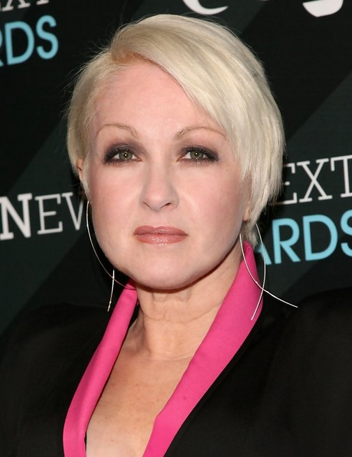 Cyndi Lauper Short Pixie Hairstyle