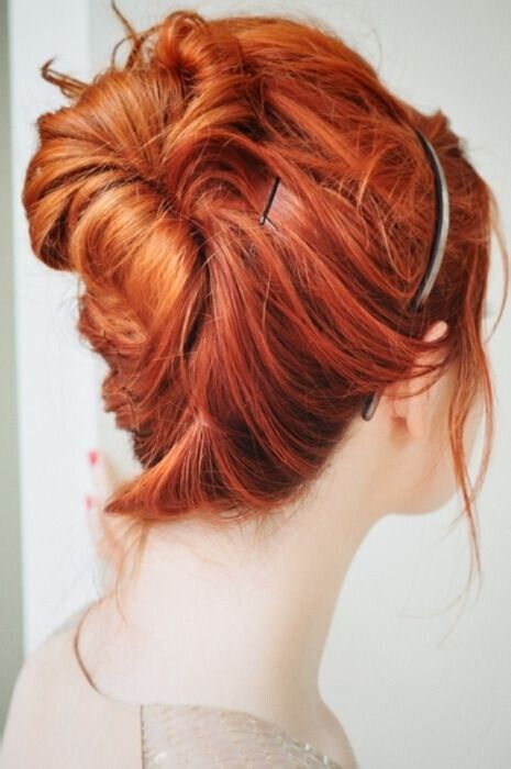 Easy Bun Updo for Medium Hair