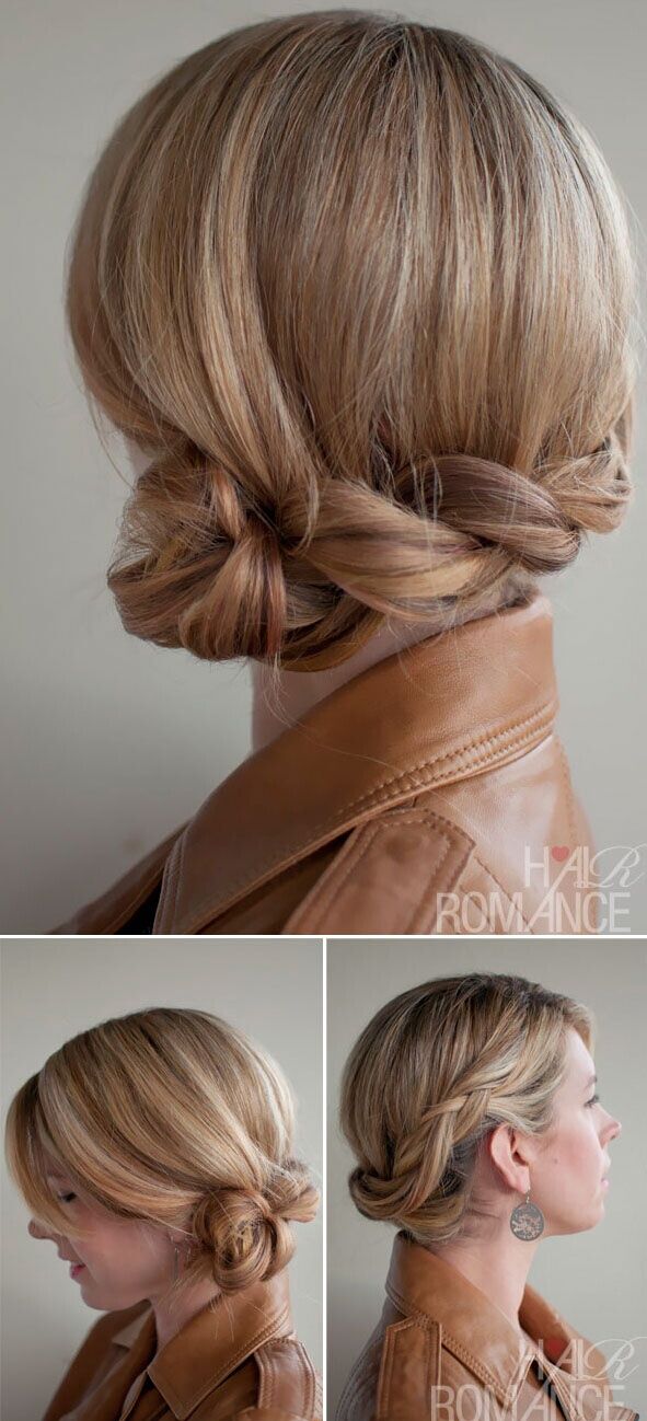 Easy Dutch Twisted Braid Updo