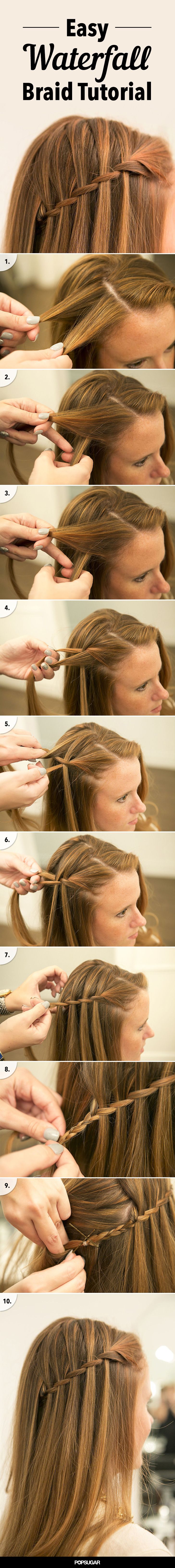 Easy Waterfall Braid