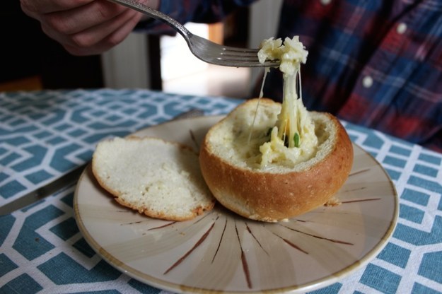 Egg and Cheese Bread Bowl