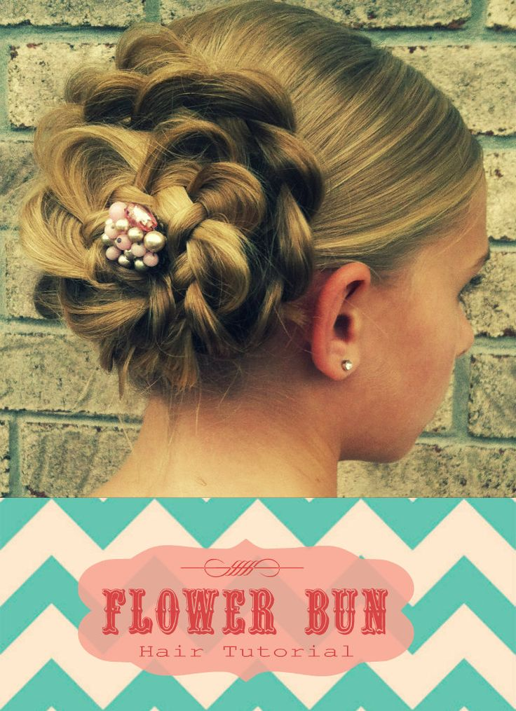 Flower Bun Hair Tutorial