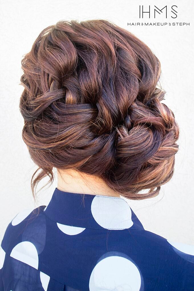 French Side Braid Updo for Everyday Hairstyles