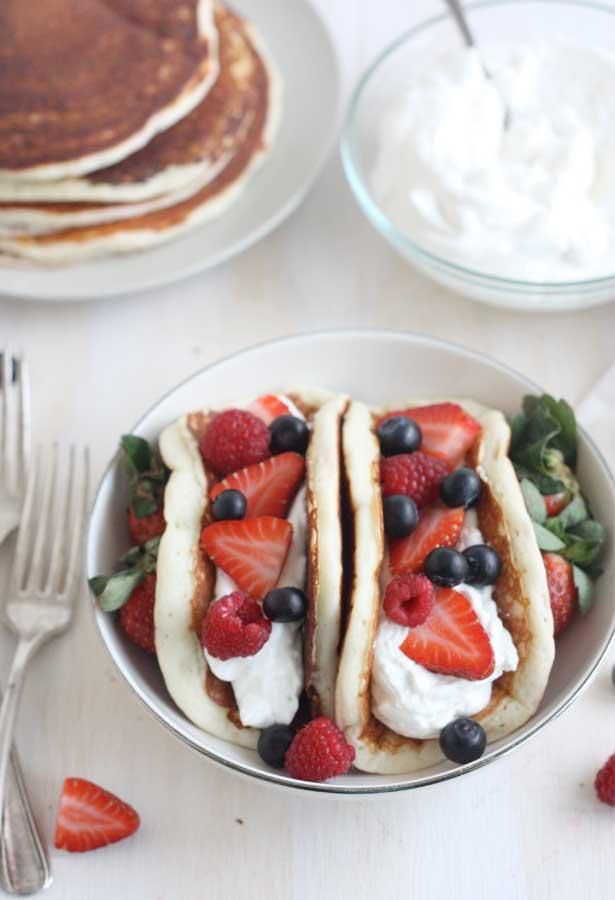 Fruity Pancake Tacos