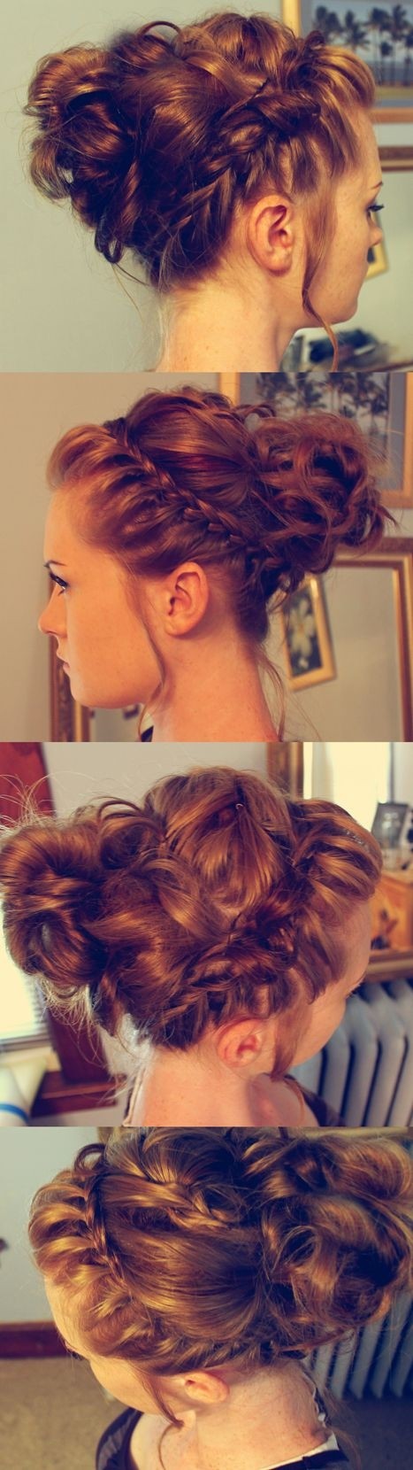 Messy Braided Updo