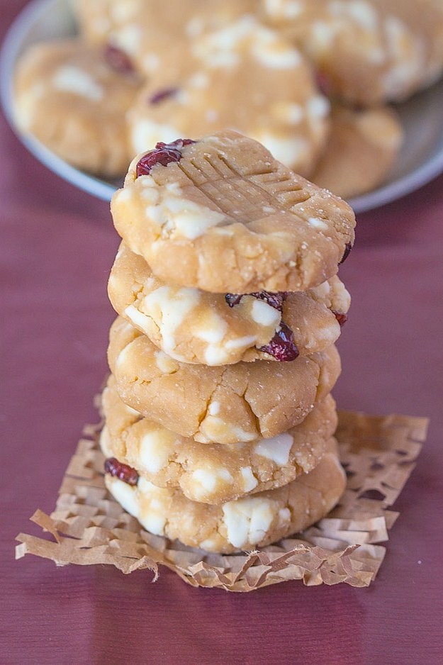 No Bake White Chocolate Raspberry Protein Cookies