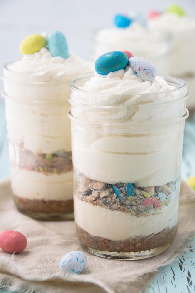 No-bake Malted Cheesecake Jars