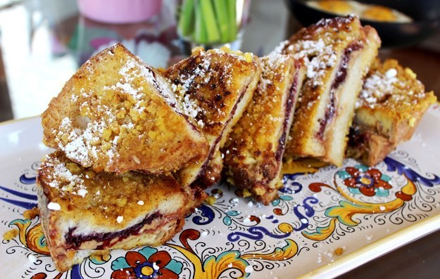 PB&J Stuffed French Toast