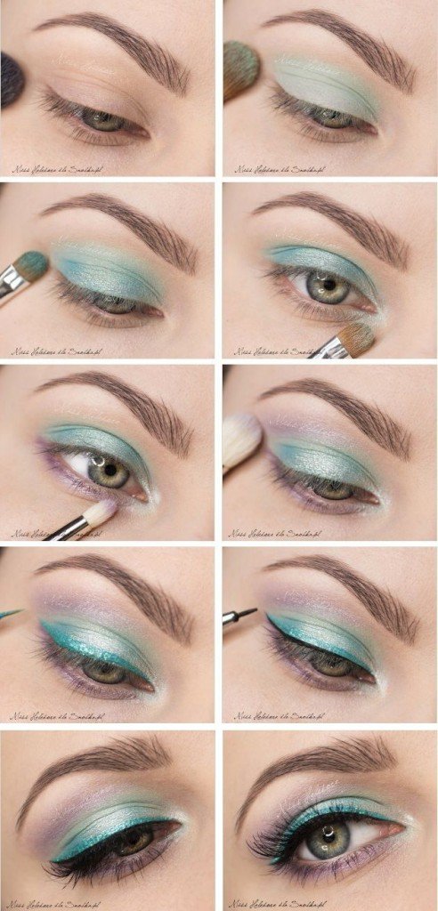 Pale Green Eye Makeup