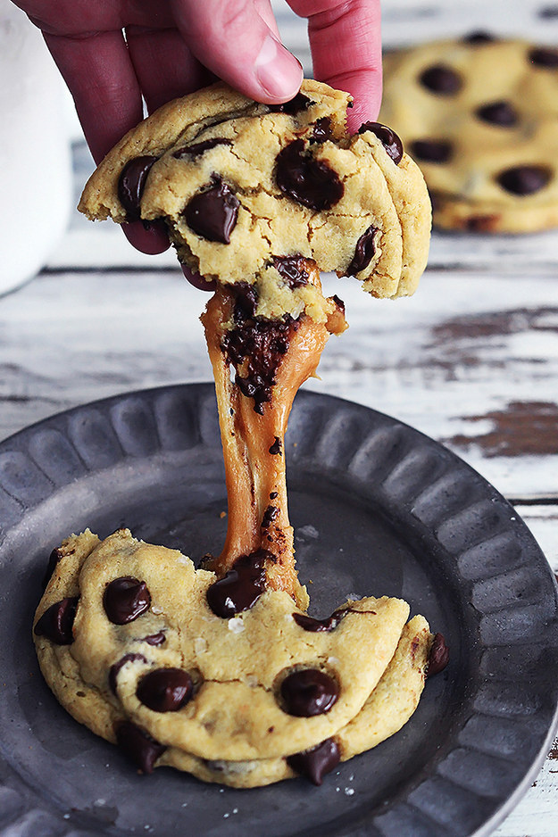 Salted Caramel Chocolate Chip Cookies