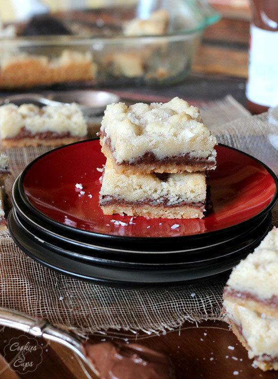 Salted Nutella Butter Bars