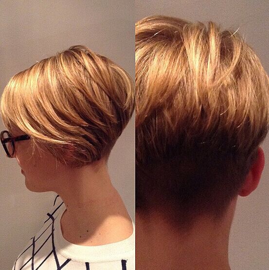 Short Tapered Hairstyles Back View