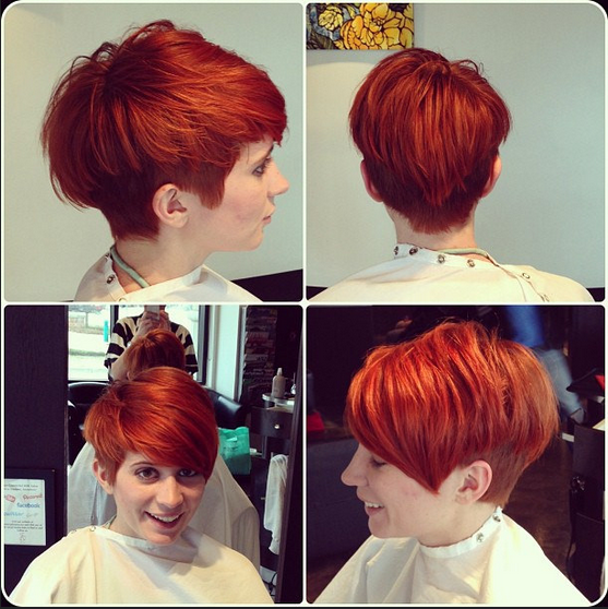 Short Layered Red Hairstyles