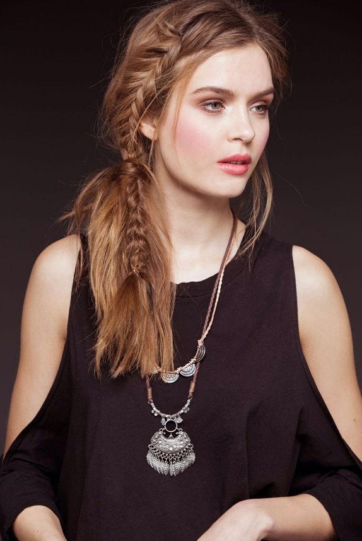 Side Braid Hairstyle for Long Hair