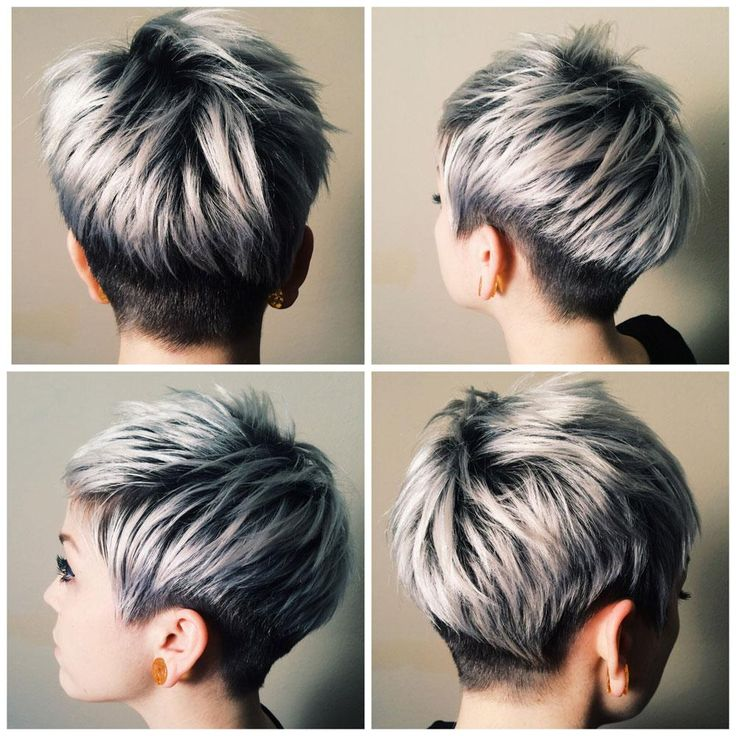 Silver Highlights for Short Black Hair